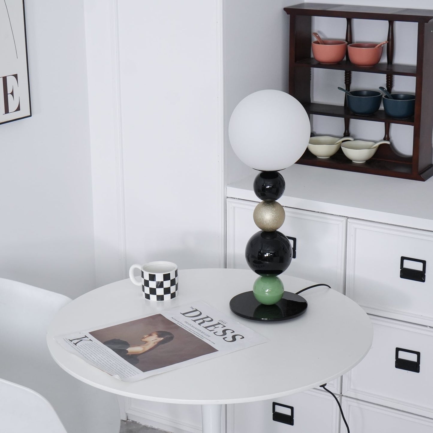 Stacked Globe Table Lamp