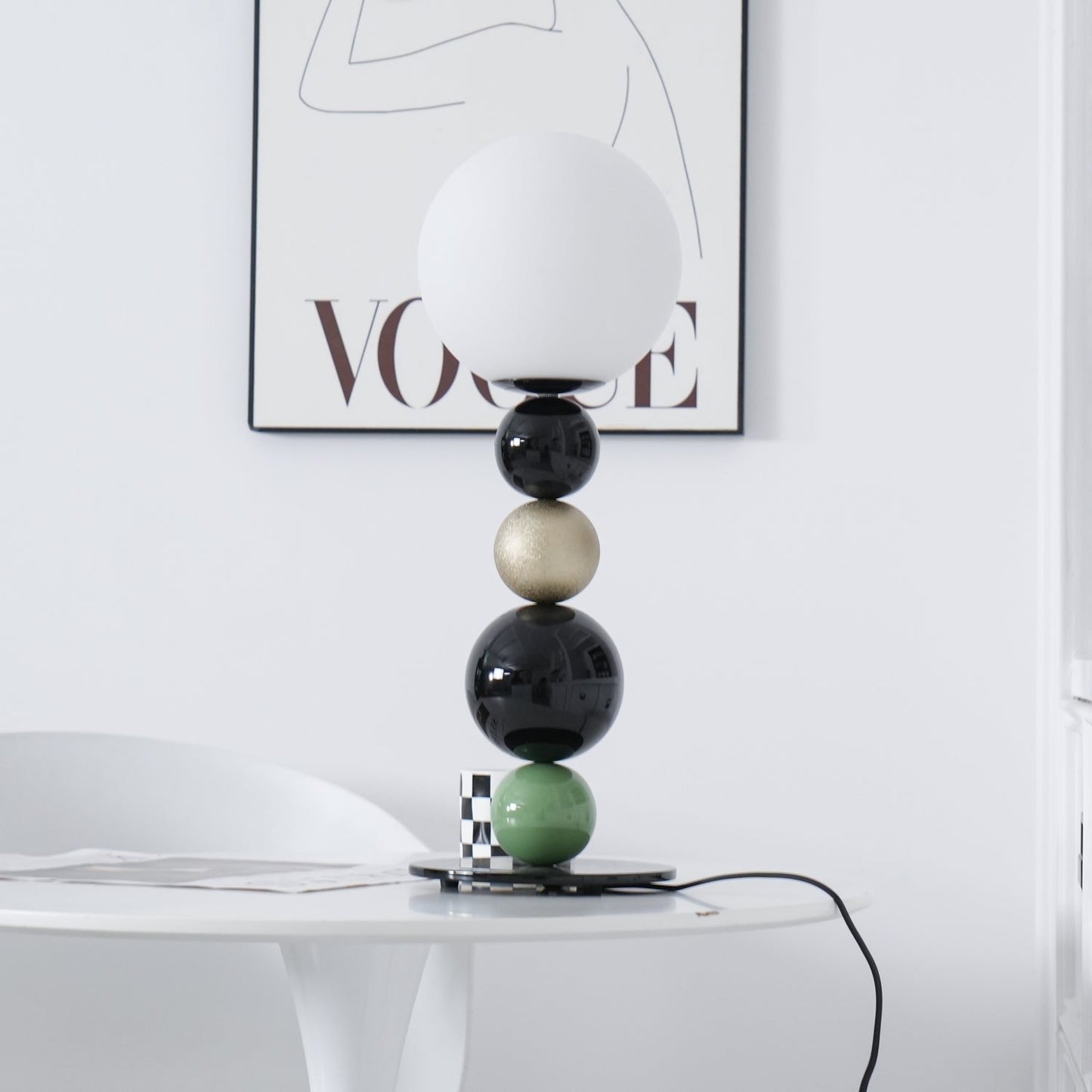 Stacked Globe Table Lamp