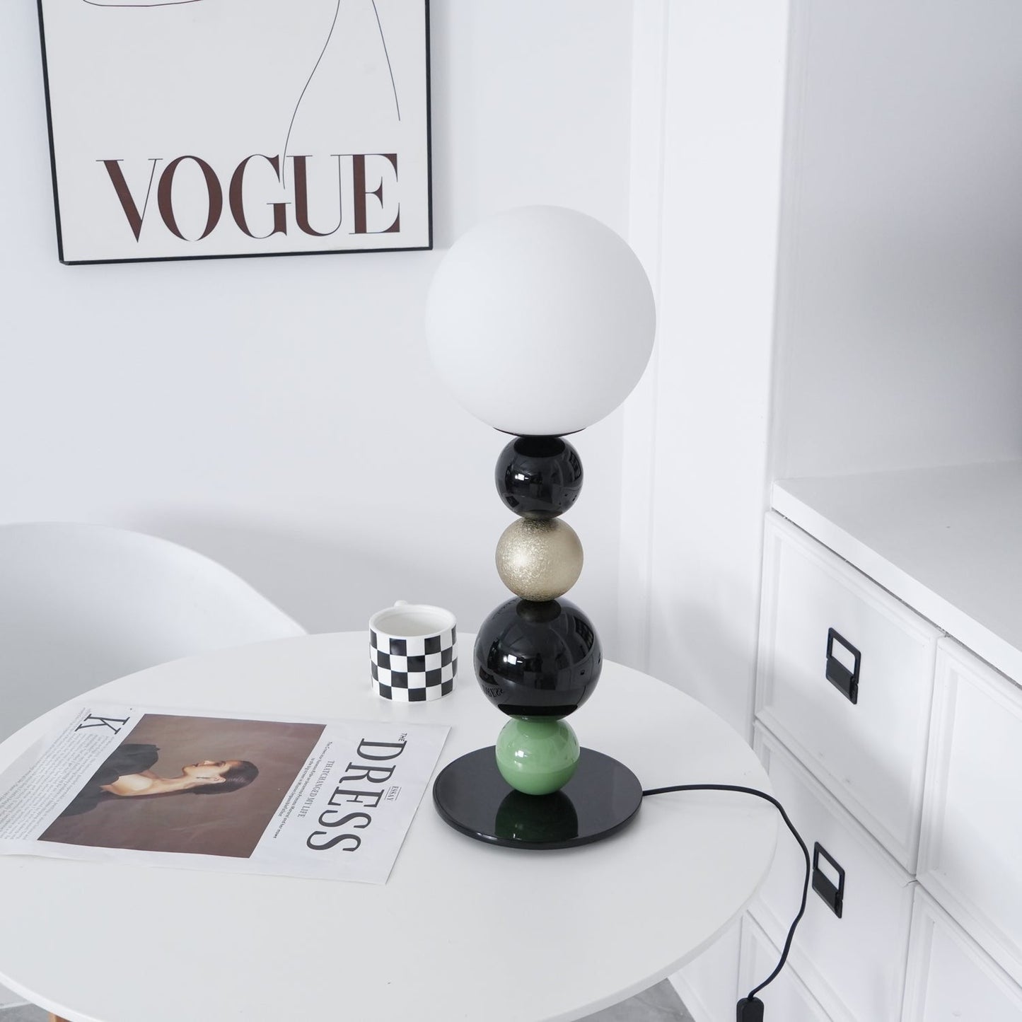 Stacked Globe Table Lamp