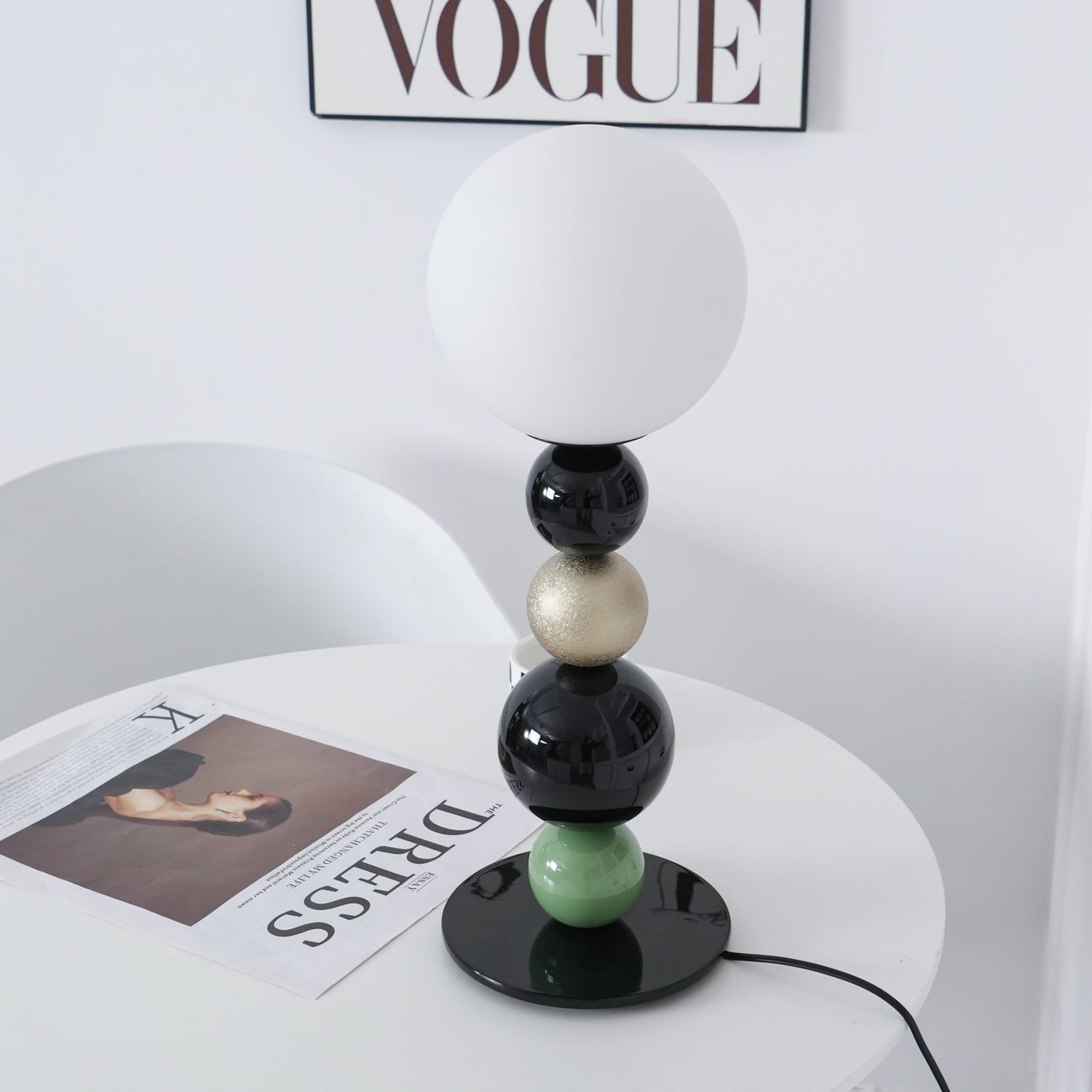 Stacked Globe Table Lamp