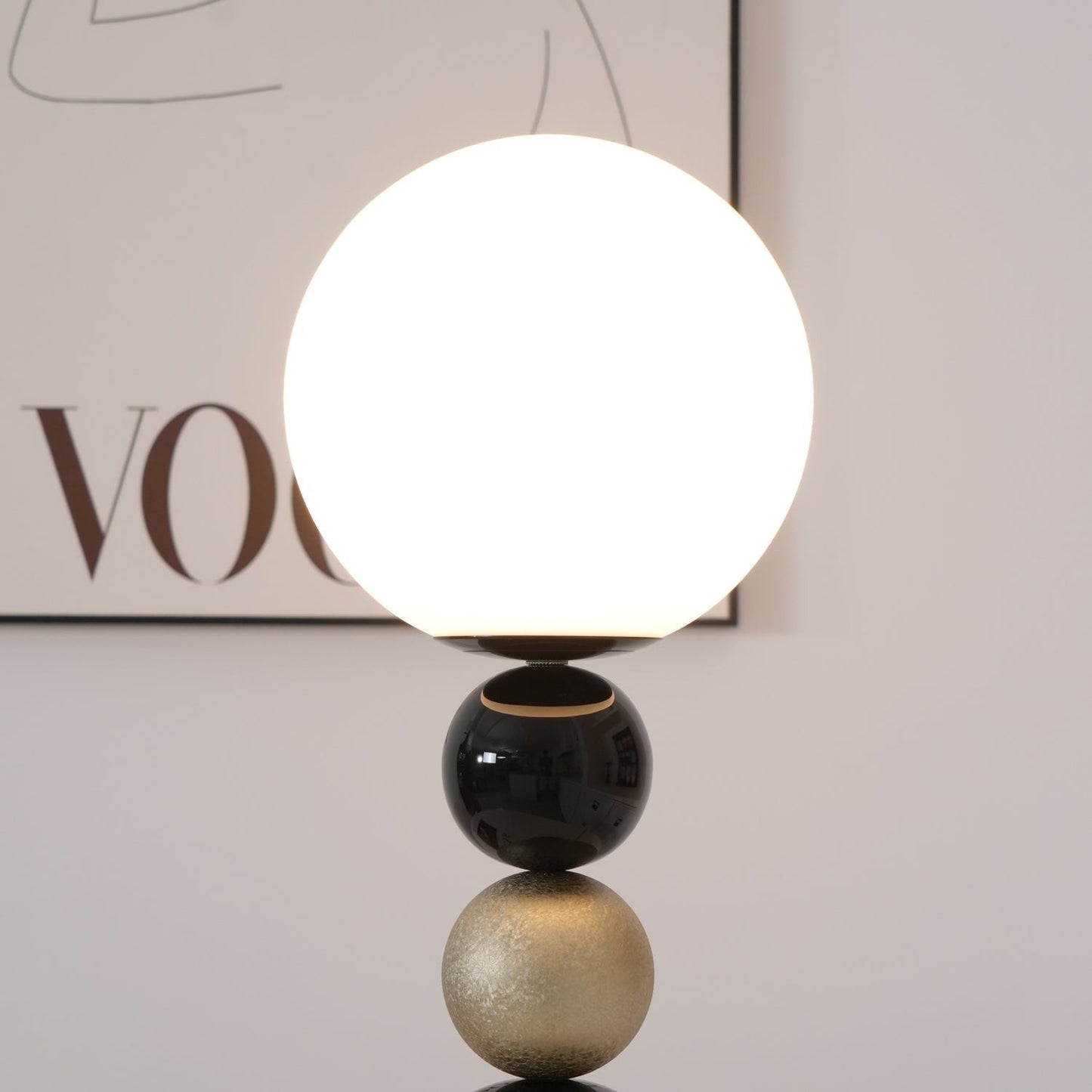 Stacked Globe Table Lamp