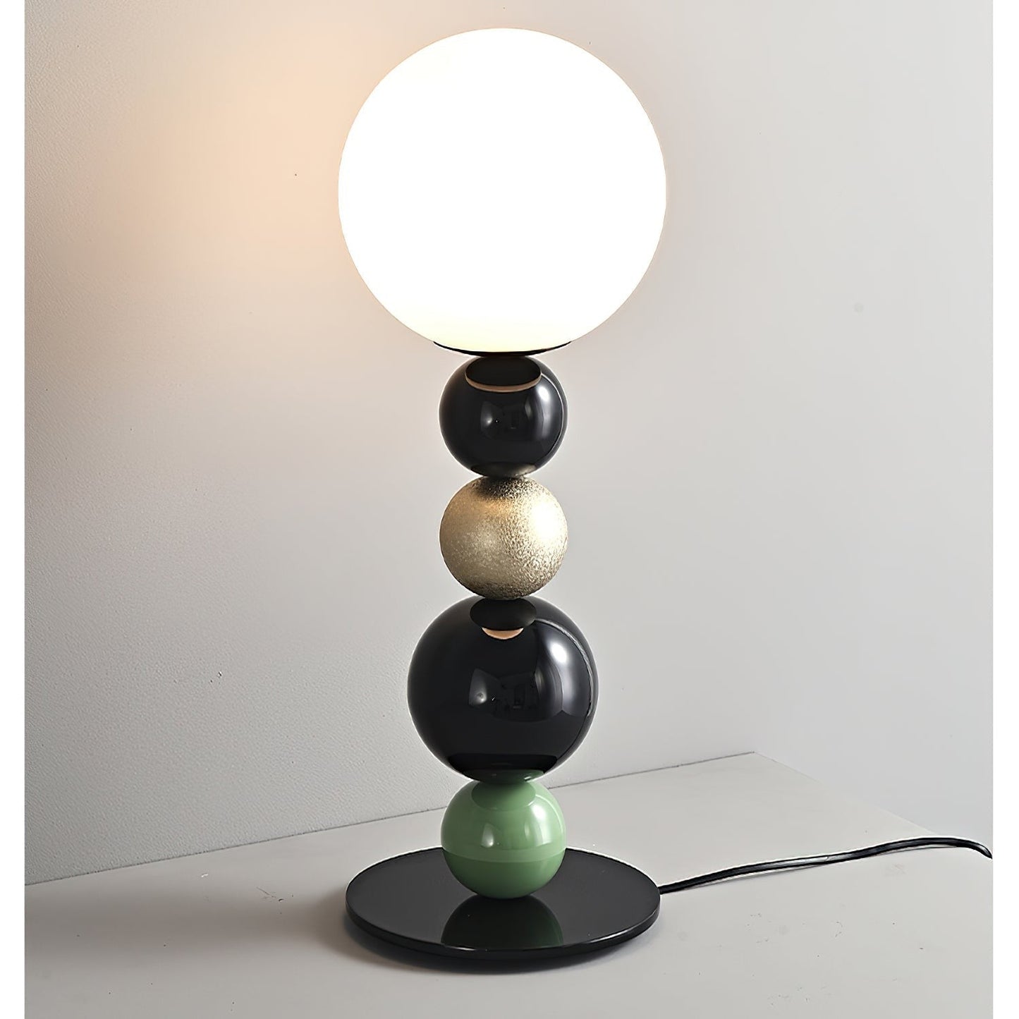Stacked Globe Table Lamp