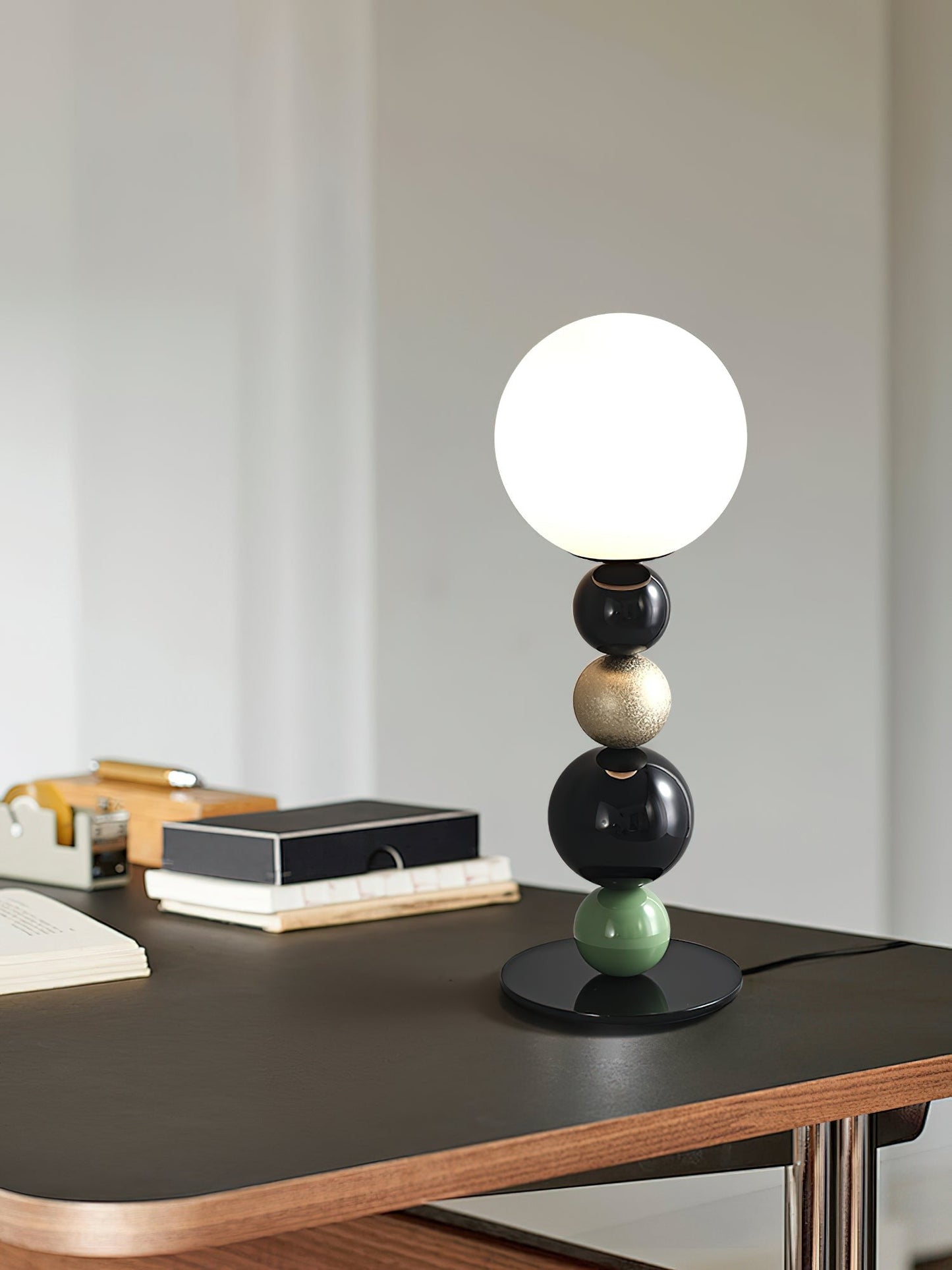 Stacked Globe Table Lamp