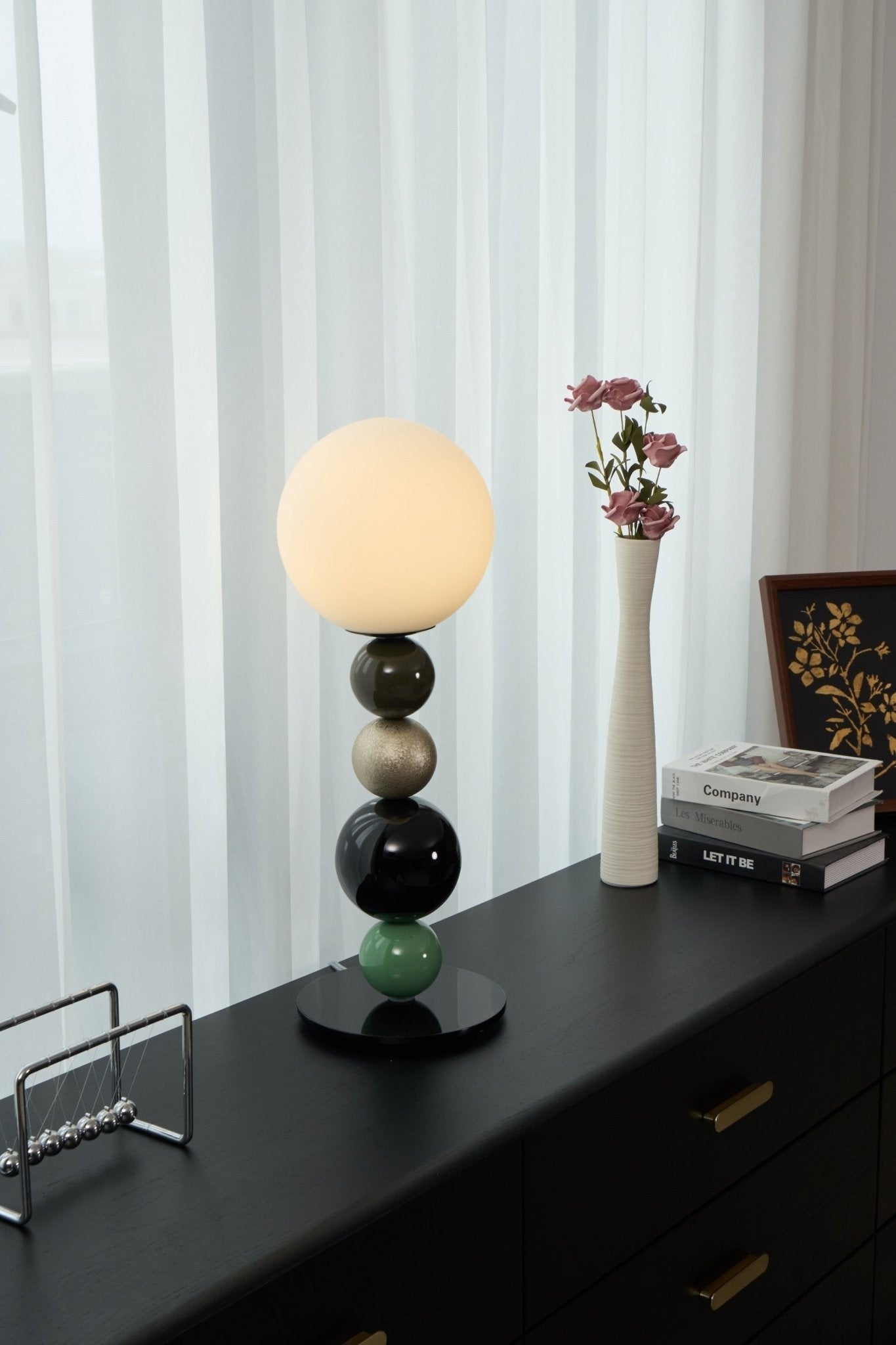 Stacked Globe Table Lamp