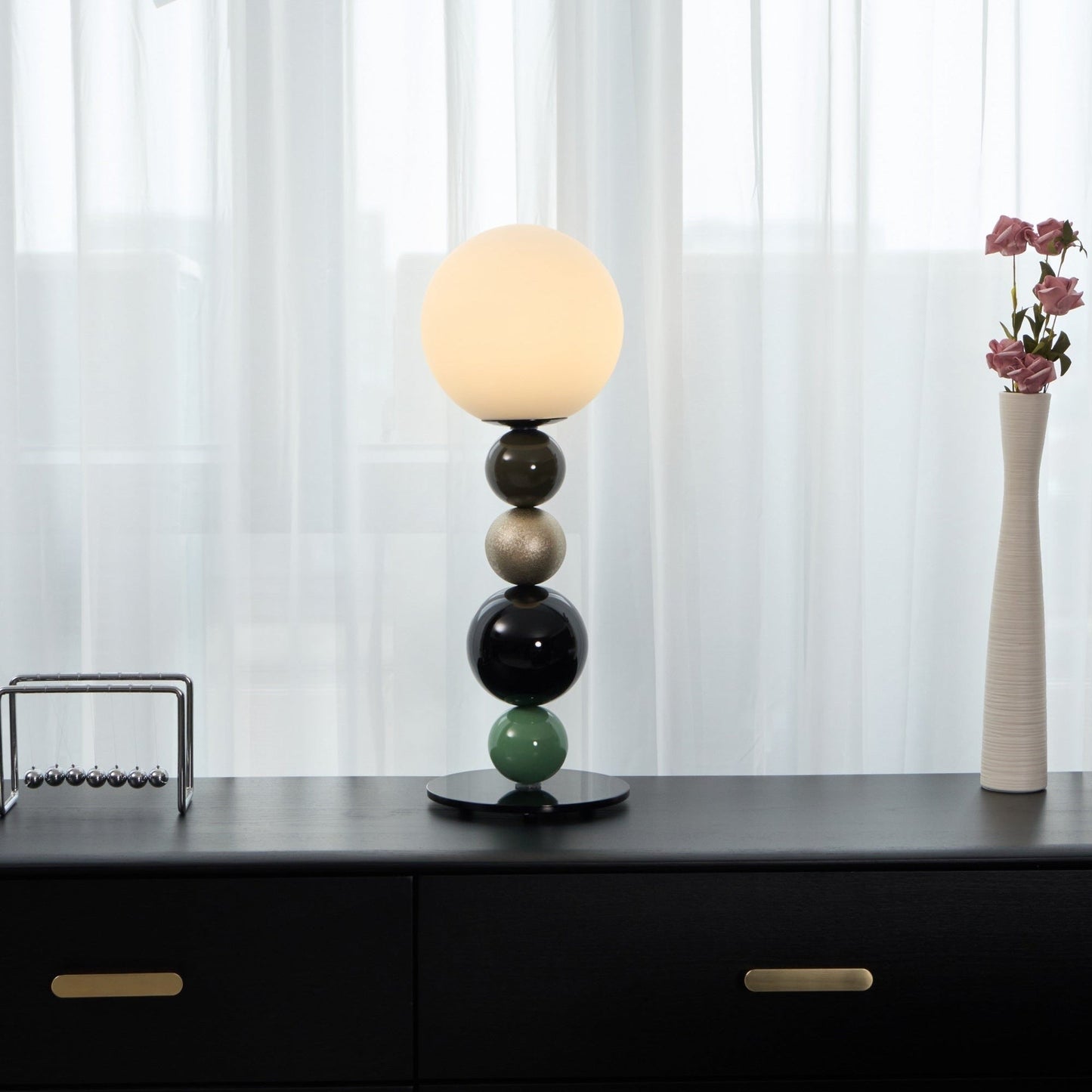 Stacked Globe Table Lamp