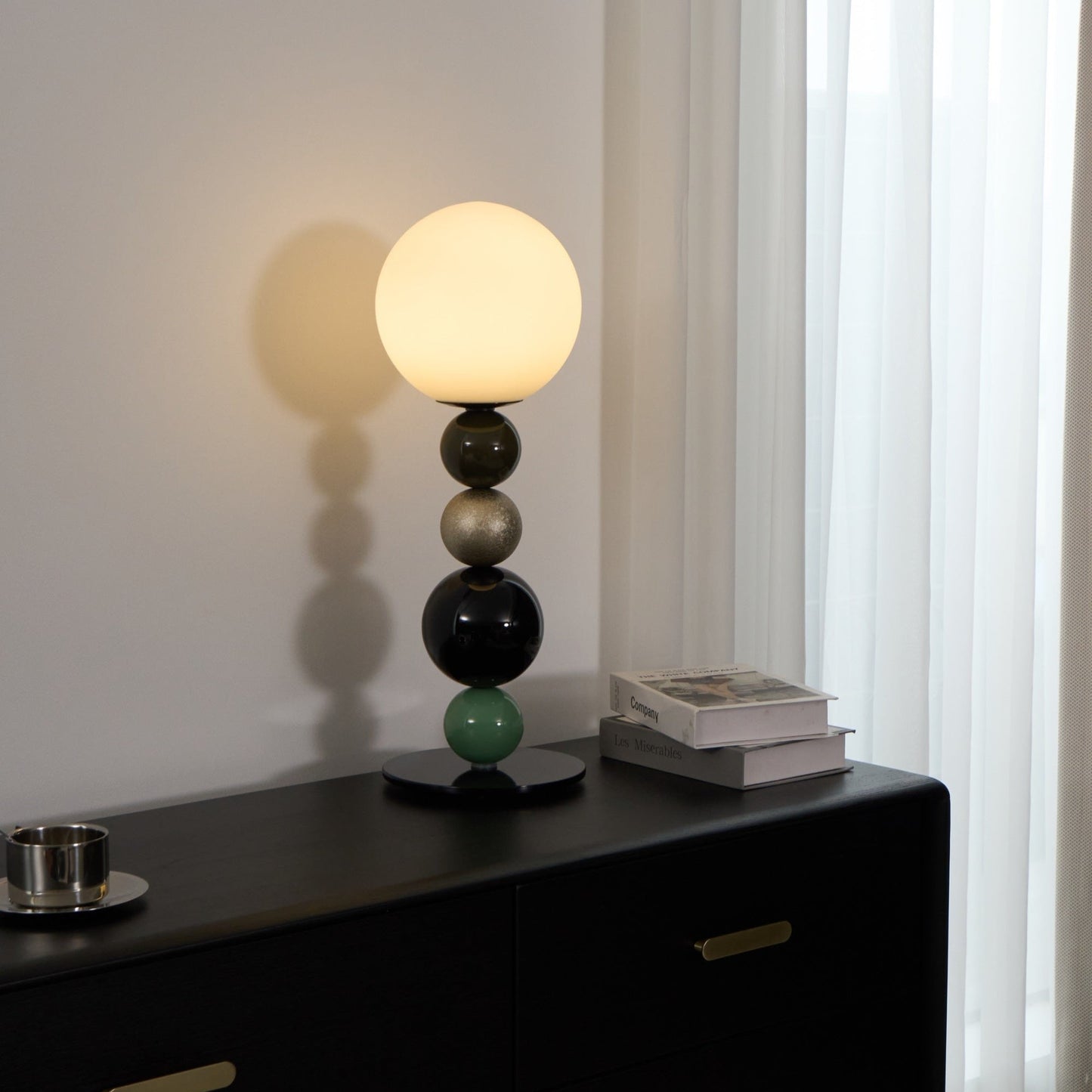 Stacked Globe Table Lamp