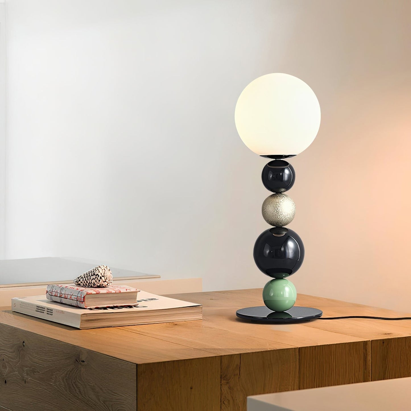 Stacked Globe Table Lamp