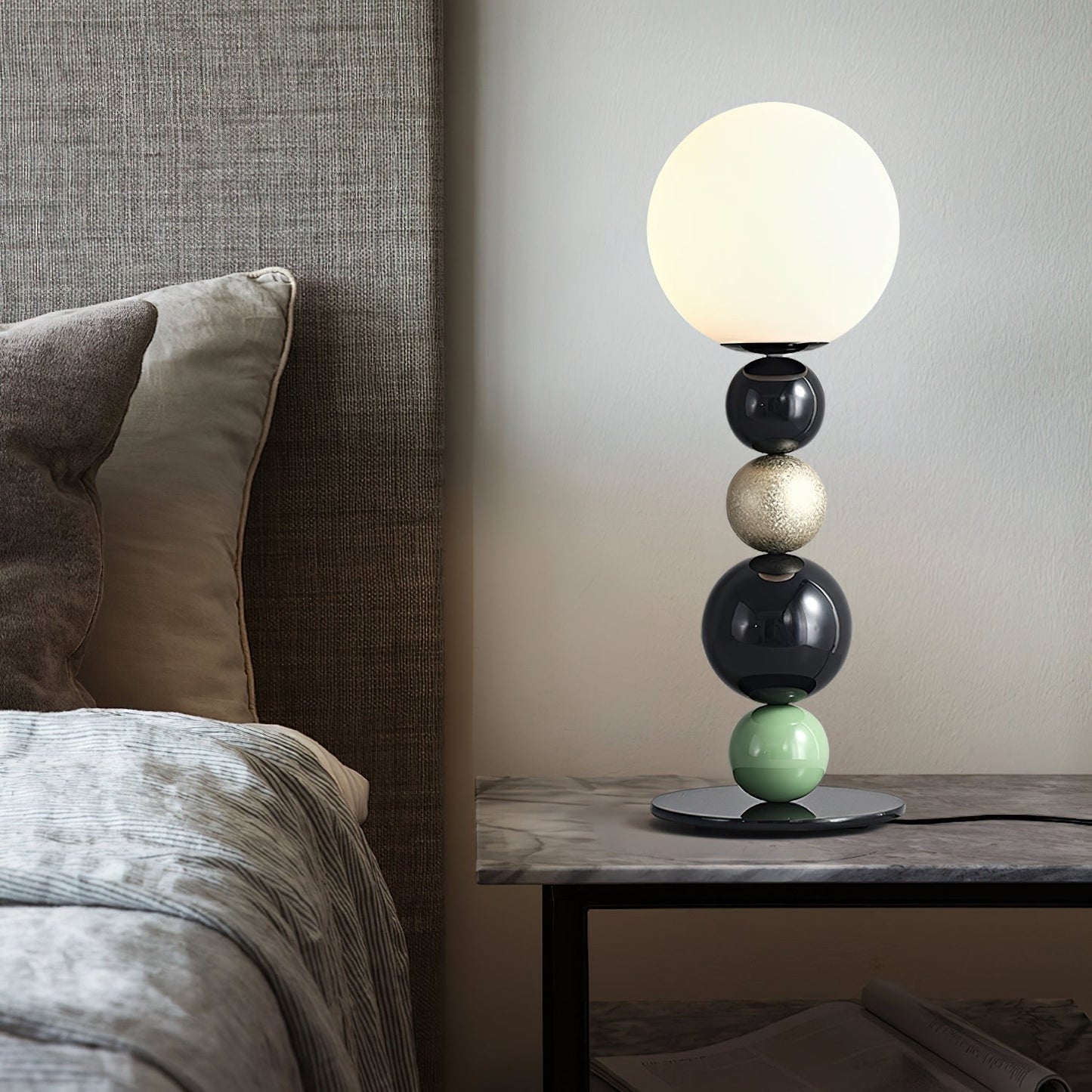 Stacked Globe Table Lamp