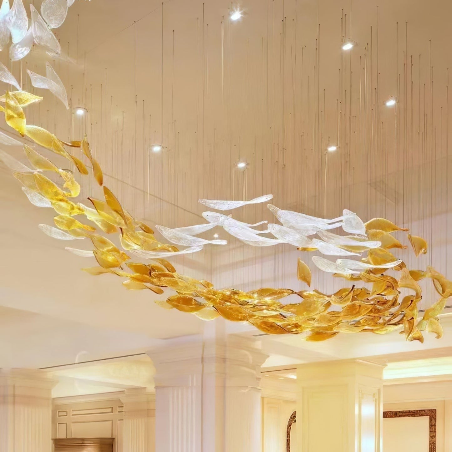 Swaying Leaves Custom Chandelier