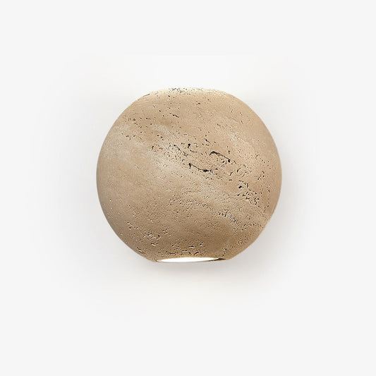 Travertine Globe Wall Sconce
